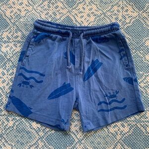 Italian Surf Crab Graphic Print Cotton Toddler Shorts 24-30m